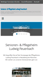 Mobile Screenshot of pflegeheim-feuerbach.de