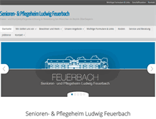 Tablet Screenshot of pflegeheim-feuerbach.de